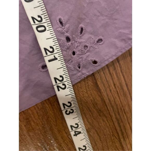 1. State purple eyelet ruffle sleeveless top size xs - Picture 8 of 9